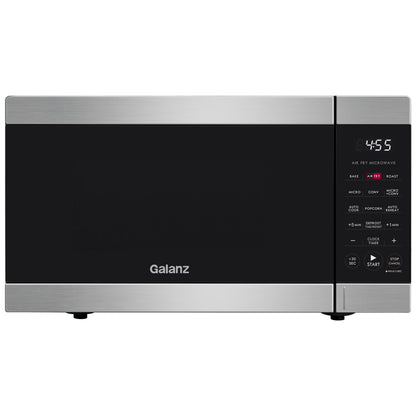 Galanz 0.9 Cu ft Air Fry Countertop Microwave, 900 Watts, Stainless Steel, New