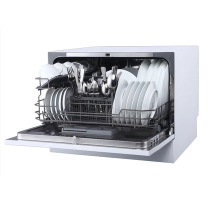 Whynter Countertop Portable Dishwasher, 6 Place Setting, White, LED, Energy Star, White