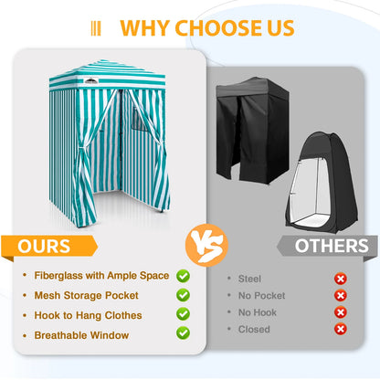 EAGLE PEAK Flex Ultra Compact 4 ft x 4 ft Pop-up Changing Room Canopy, Portable Privacy Cabana