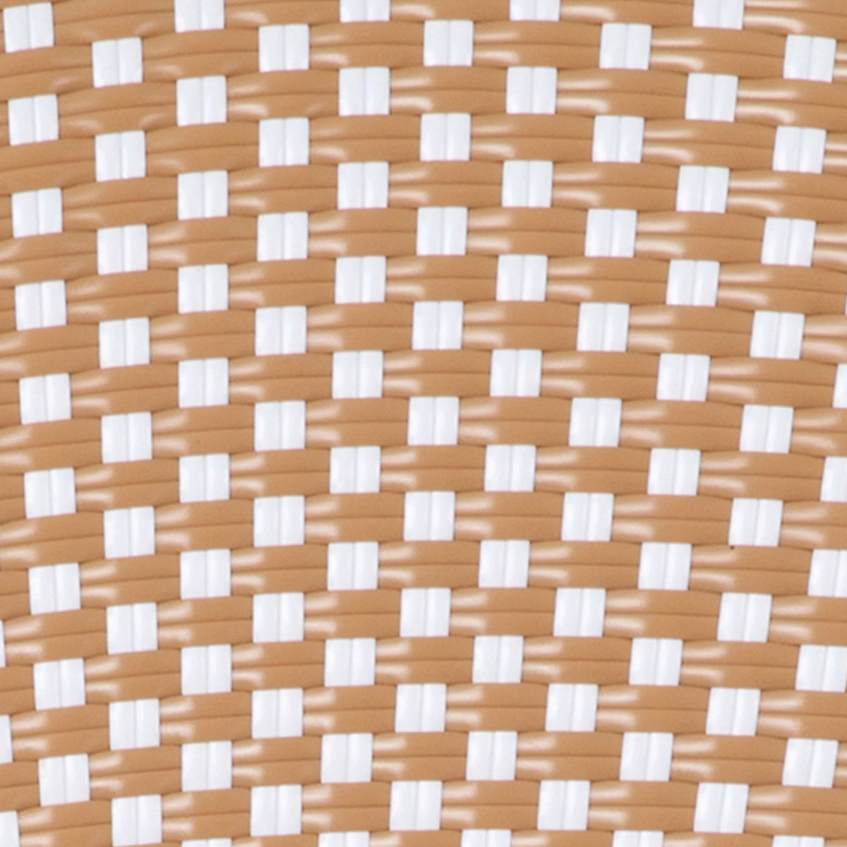 Merrick Lane Stacking Thonet French Bistro Style Chair with Arms, Black & White PE Rattan Seat, and Bamboo Finished Metal Frame for Indoor/Outdoor Use