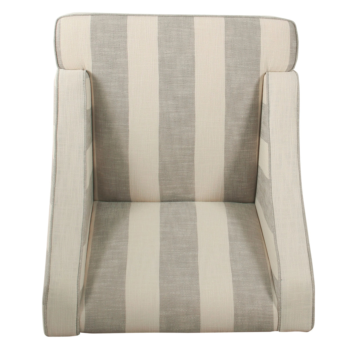HomePop Classic Swoop Accent Chair - Blue and White Damask