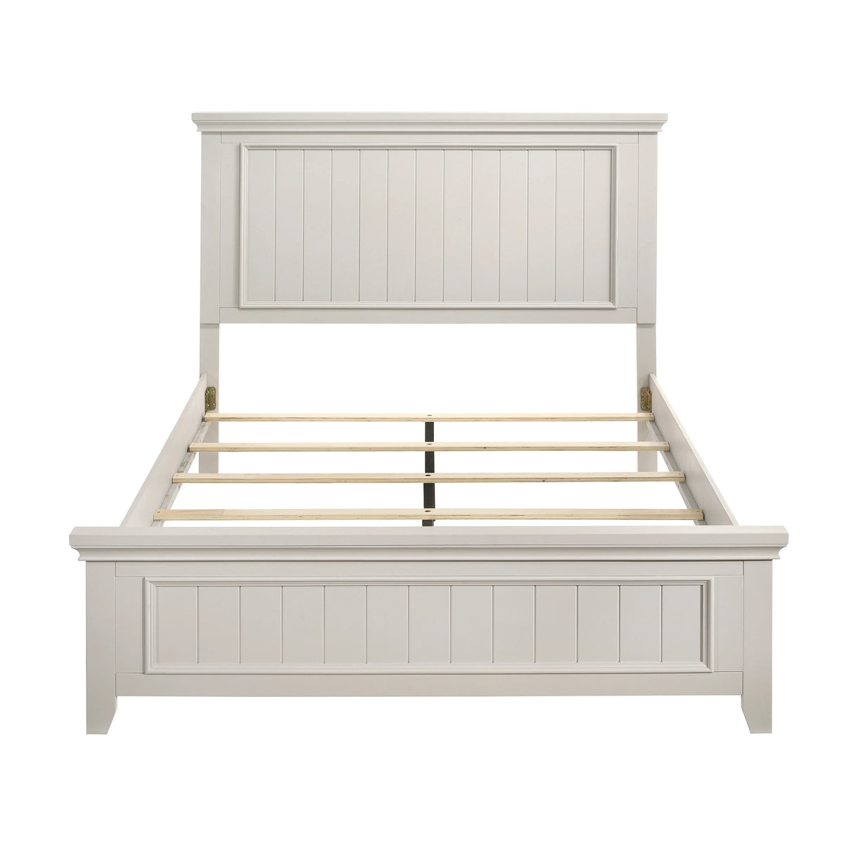 DreamBuck Queen Size Bed Frame, Platform Bed Frame with Headboard, Queen Size Bed Frame with Strong Wooden Slats, Queen Frame for Teens, Adults, Modern Bed Frame for Bedroom, No Box Spring Needed