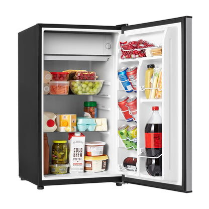Galanz 3.3 Cu ft One Door Mini Fridge, Black Estar, New
