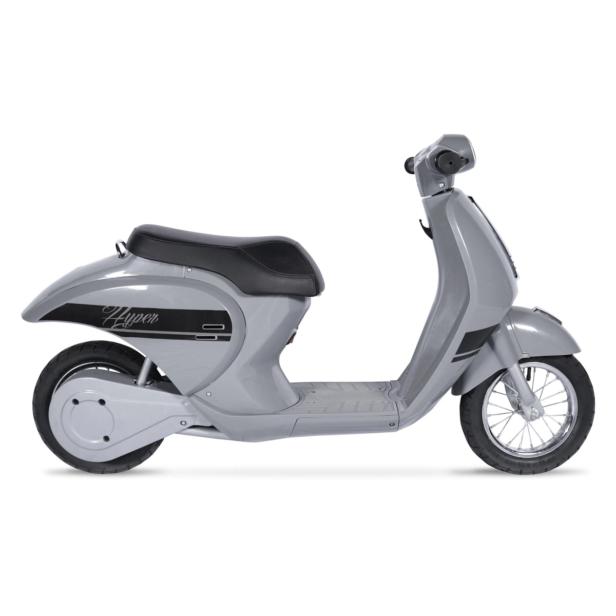 24V Hyper Toys Retro Electric Scooter, Easy Twist Throttle, Blue, Ages 13+, Including Teens, Tweens