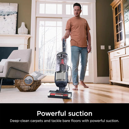 Open Box Shark Vacuum Cleaner Rotator Lightweight Bagless Upright Pet Hair Navy