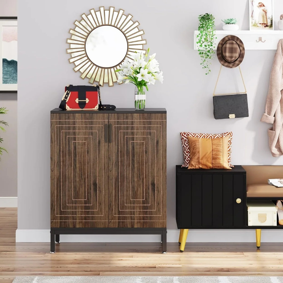 Tribesigns 20 Pairs Shoe Storag Cabinet for Entryway