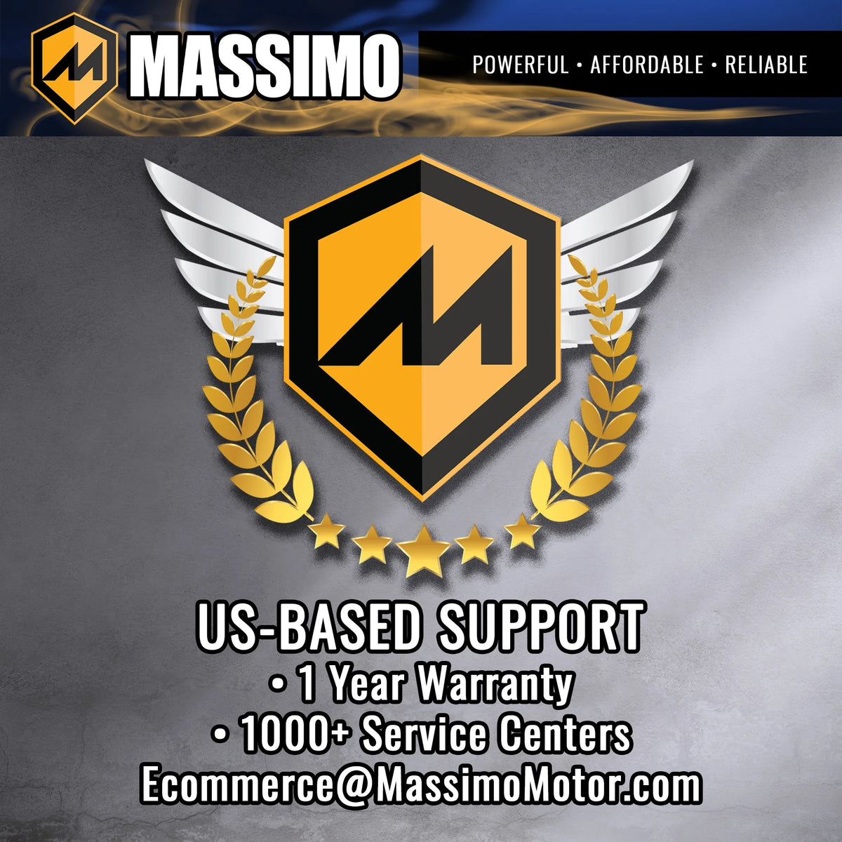 Massimo MSA450F Adult ATV Quad 352cc 25 HP 4 Stroke 4-Wheeler - Sand