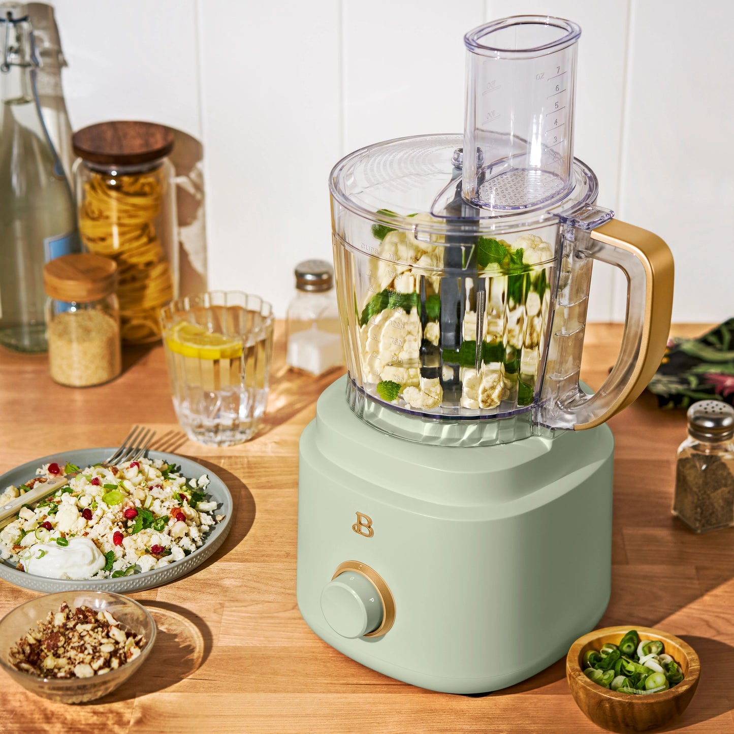 Beautiful 10-Cup Food Processor with Accessories, White Icing by Drew Barrymore