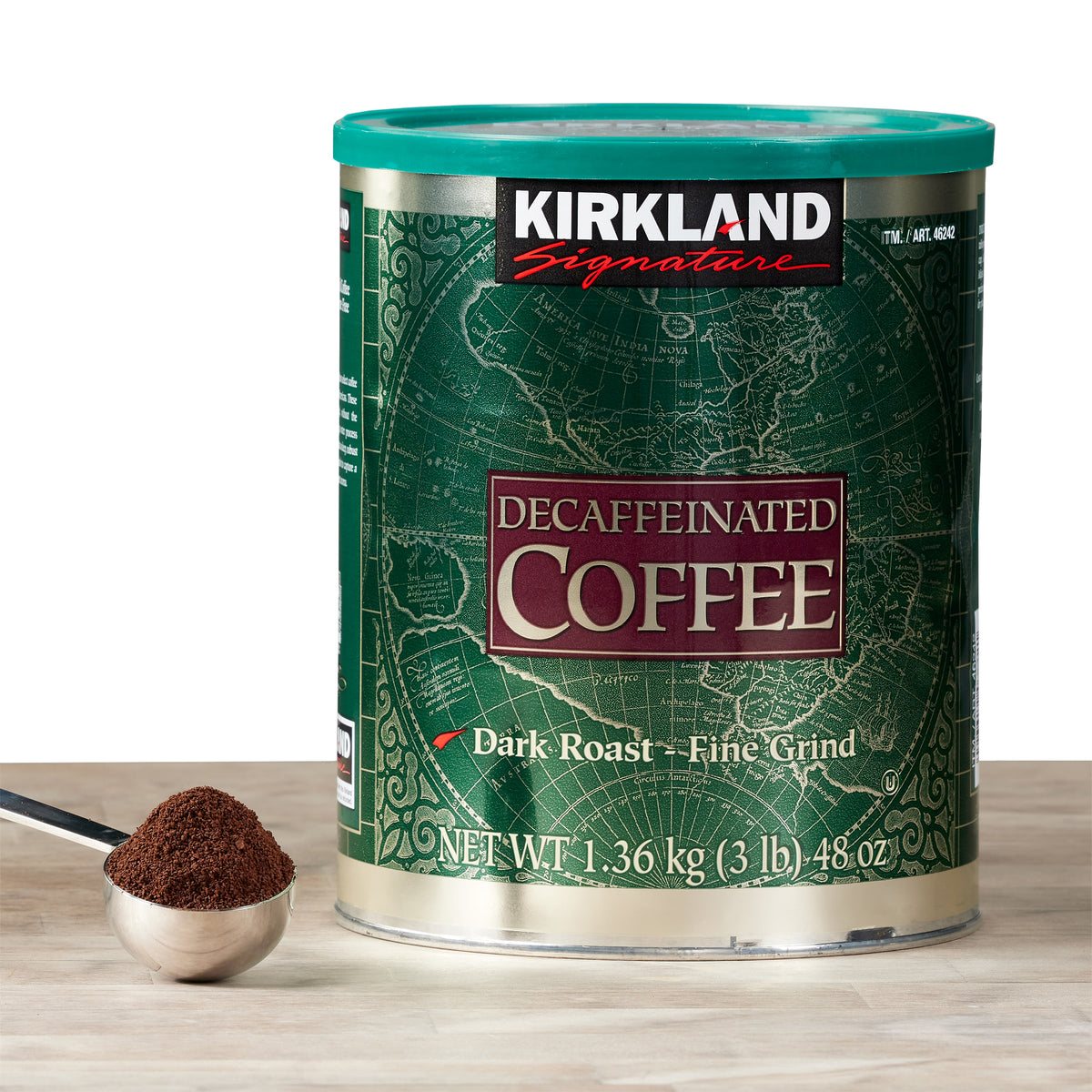 Kirkland Signature Decaffeinated Coffee, Dark Roast, 3 lbs