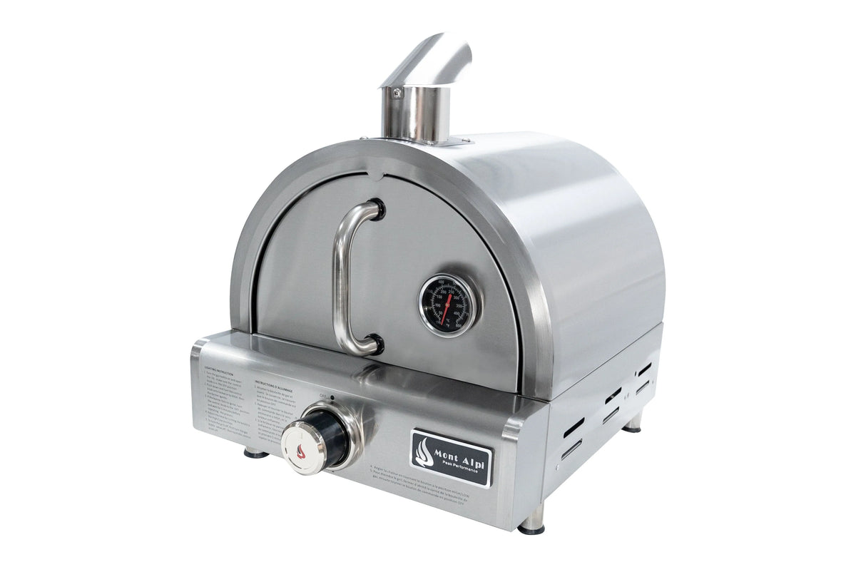 Mont Alpi MAPZ Table Top Gas Stainless Steel Large Portable Pizza Oven Cooker