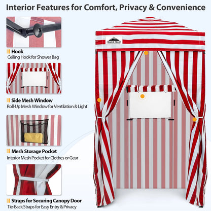 EAGLE PEAK Flex Ultra Compact 4 ft x 4 ft Pop-up Changing Room Canopy, Portable Privacy Cabana