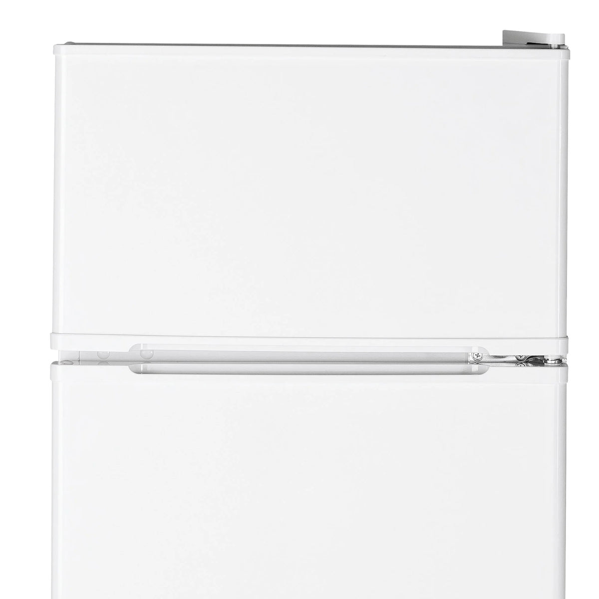 GE Appliances 3.1 Cu. Ft. Freestanding Double Door Compact Refrigerator, Steel