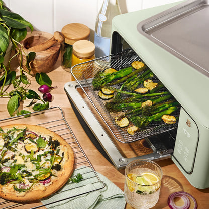Beautiful Infrared Air Fryer Toaster Oven, 9-Slice, 1800 W, White Icing by Drew Barrymore