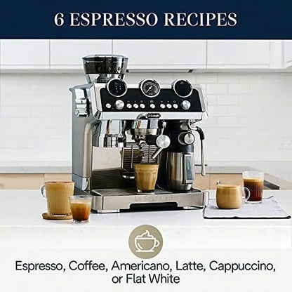 De'Longhi EC9665M La Specialista Maestro Espresso Machine, Stainless Steel, Silver,Black