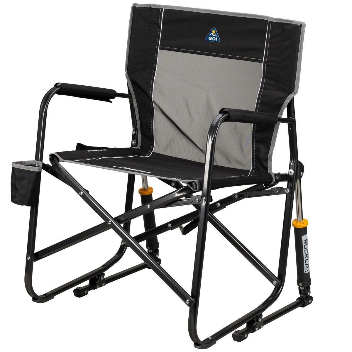 GCI Outdoor Freestyle Rocker Foldable Rocking Camp Chair, Maroon