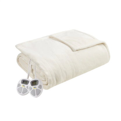 Serta Gray Polyester  Electric Blanket, Queen