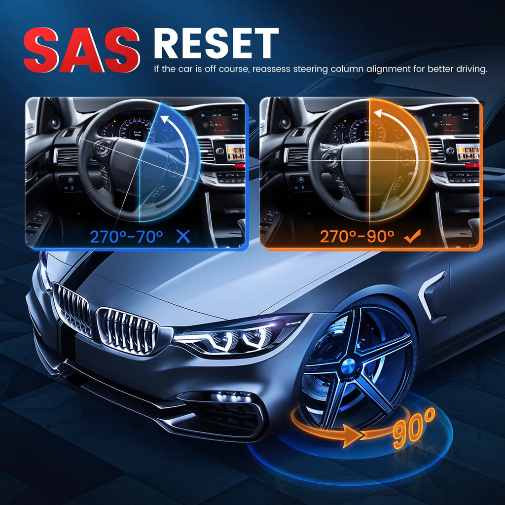 ANCEL Car Diagnostic Scan Tool, Engine ABS SRS Transmission Diagnostic Scanner, OBD2 Scanner Code Reader with 7 Resets, ABS Bleeding, BMS SAS Oil Reset, Lifetime Free Update, Online Customer Service