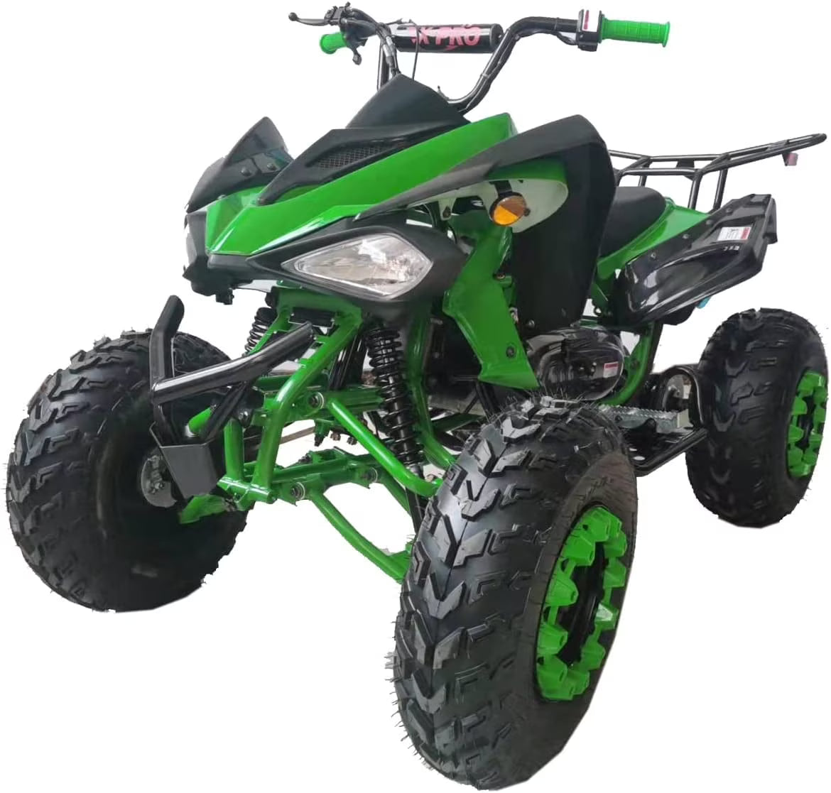 X-Pro Brand New 200cc Gas ATV, Automatic Transmission with Reverse LED Headlights Big 23"/22" Tires