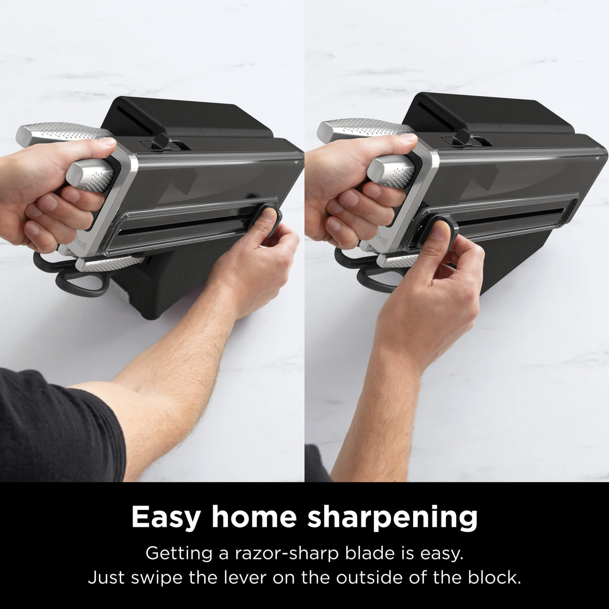 Ninja NeverDull Essential 12-Piece Stainless Steel Knife Set with Built-in Sharpener, K22012