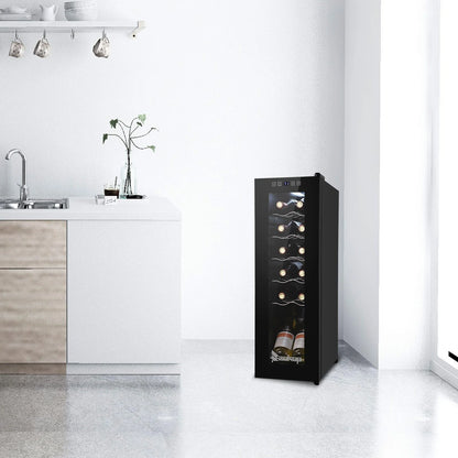 Ktaxon 18 Bottle Compressor Wine Cooler Freestanding Wine Fridge, Fast Cooling, Low Noise