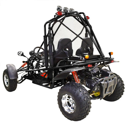 Massimo GKA 200 169cc EFI Adult Go Kart with 10HP Engine, 2WD Off-Road Go Cart, Dual Seats, Red