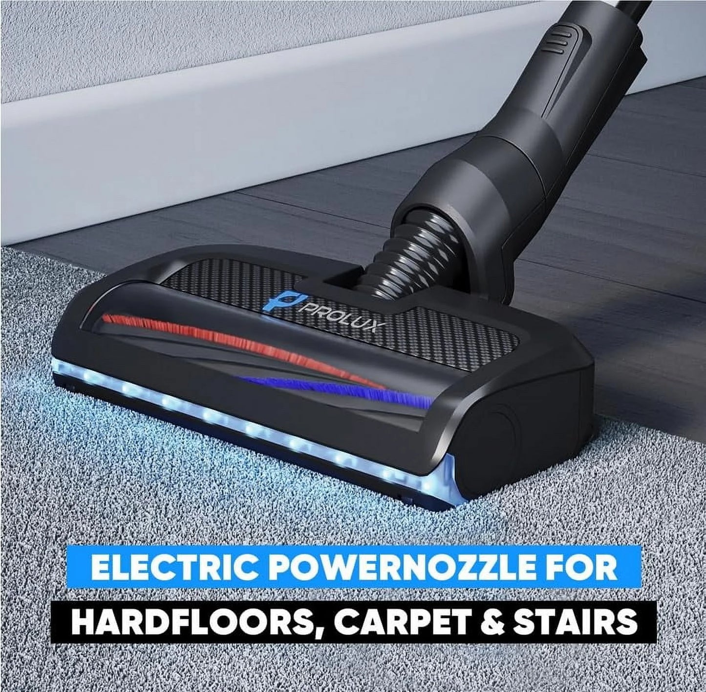 Prolux Phantom Bagged Canister Deep Cleaning PET Vacuum with Powerhead for Home