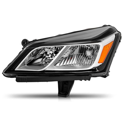 Headlights For 2013-2017 Chevy Traverse Chrome Factory Style Headlamps LH+RH Set