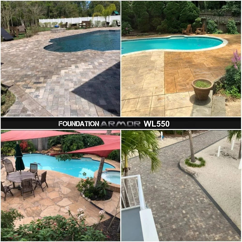 Armor WL550 Matte Wet Look Enhancer Sealer Concrete, Brick, Pavers, Stone, and Slate (WL550-5 Gallon)