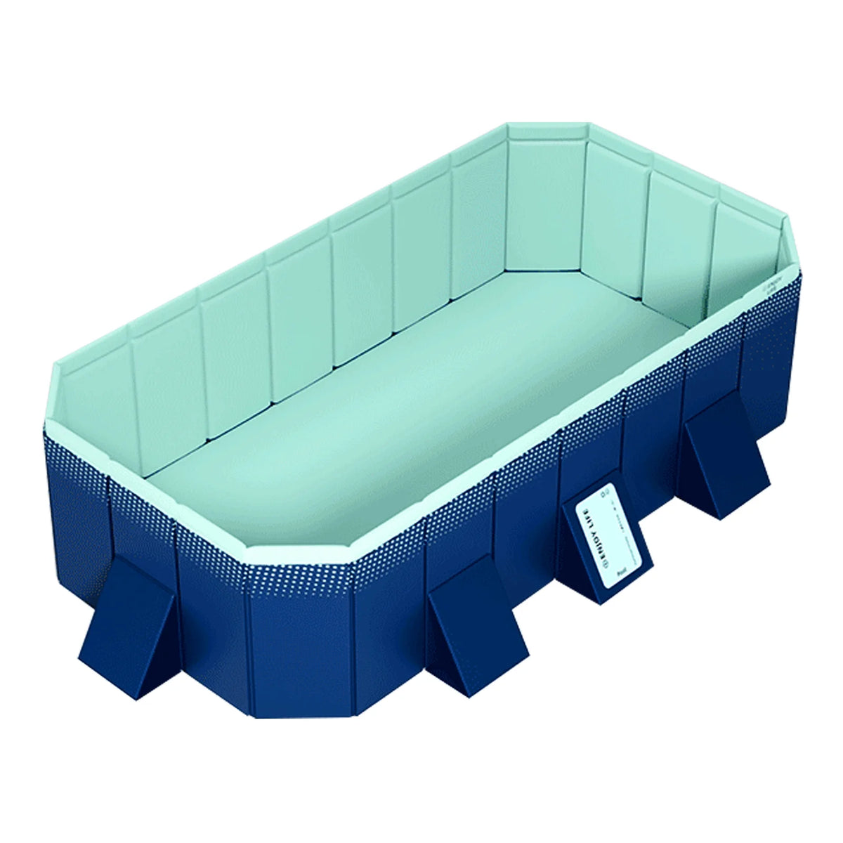 mwptoo Foldable Swimming Pool, Installation-free Portable Kids Swimming Pool,  Collapsible Inflatable-Free Large Pool, for Adult Puppy Garden Patio
