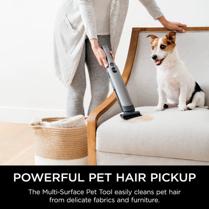Shark Cordless Handheld Vacuum , Wandvac, for Pet Hair, Carpet & Car, Powerful suction, high speed brushless motor, ultralight weight, with easy emptying and charging dock, WV200, Graphite