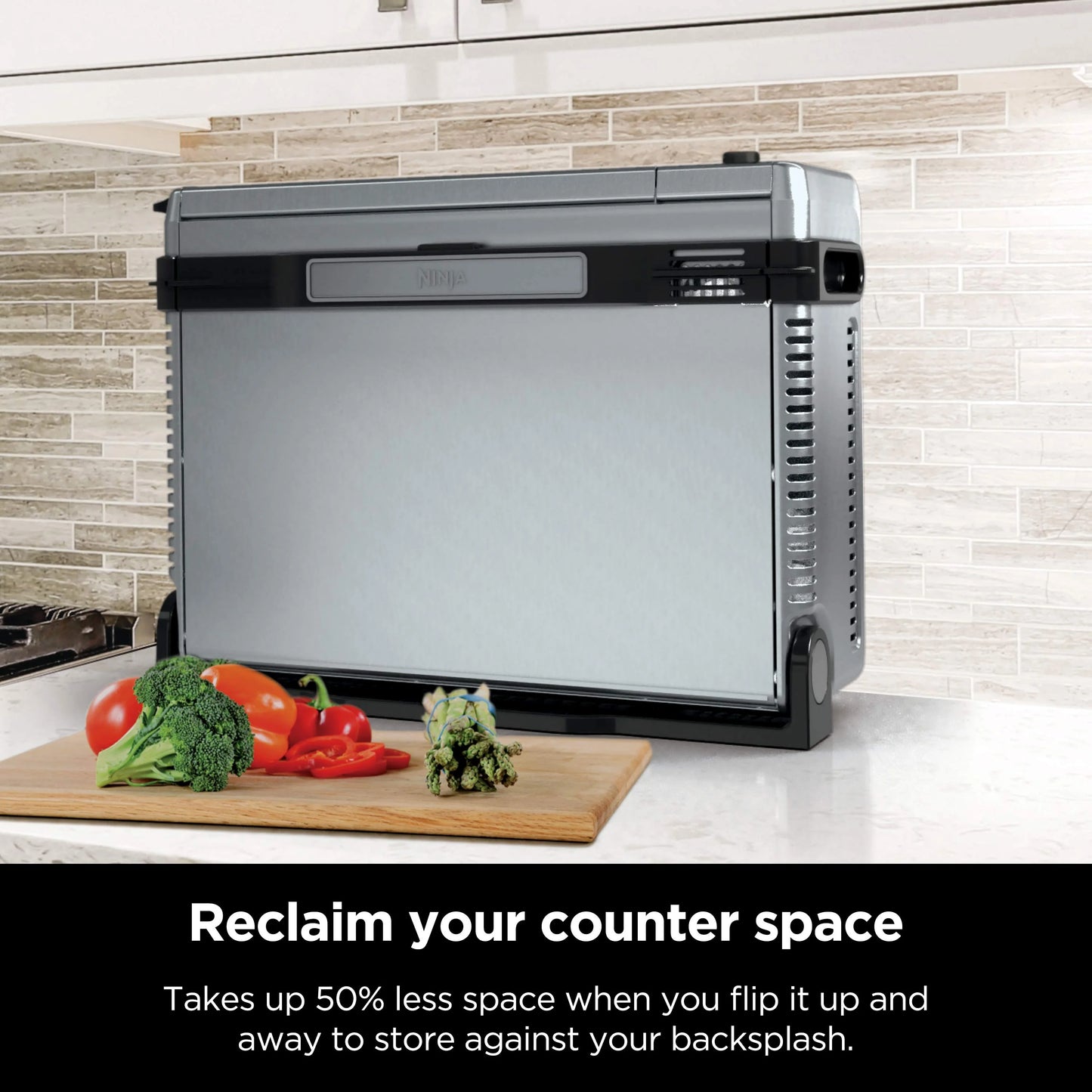 Ninja Foodi 6-in-1 Digital Air Fry Oven, Air Fryer, Convection Oven, Toaster, with Digital Crisp Control Technology, Compact Size, Stainless, SP080