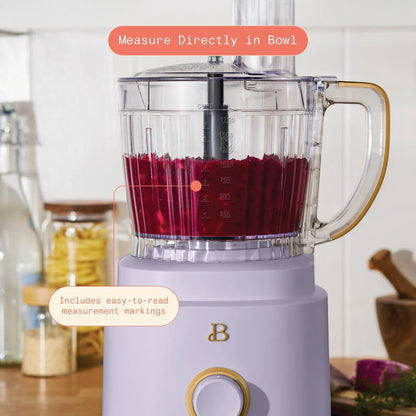 Beautiful 10-Cup Food Processor with Accessories, White Icing by Drew Barrymore