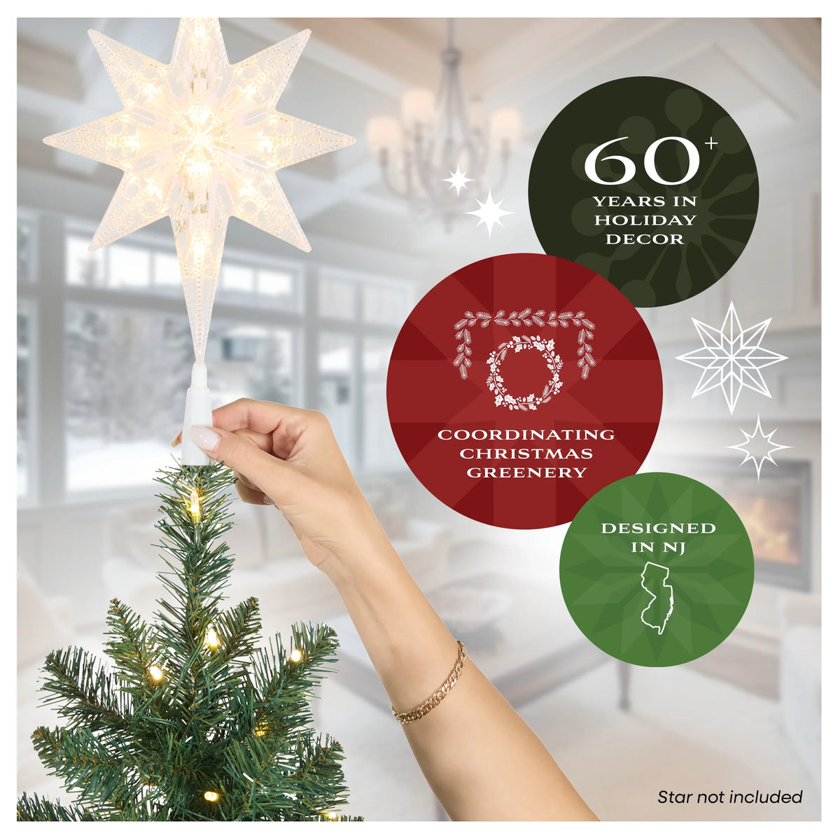 9 ft Pre-Lit Carolina Pine Slim Artificial Christmas Tree with 800 Clear Lights, Slim Profile