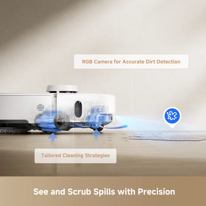 MOVA P50 Pro Ultra Robot Vacuum Cleaner Removable&Liftable Mop,Anti-Tangle,Self Drying&Cleaning