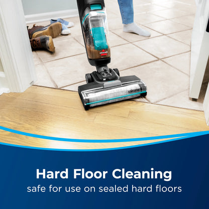 BISSELL CrossWave Hard Floor Expert, Corded, Multi-Surface Hard Floor Cleaner, Wet Dry Vacuum, for Tile, Sealed Wood Floors, and Laminate, Lightweight, Two Tank Technology, Self Cleaning Cycle, 3831