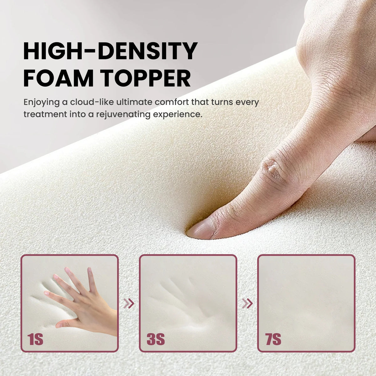 Lash Bed Foam Topper, Massage Table Memory Foam Topper, Ergonomic Curved Mattress Topper Lash Bed Cushion for Beauty Salon (71 Inches X 23.6 Inches(180cm X 60cm))