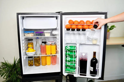 Frigidaire, 4.5 Cu. Ft. Compact Fridge with Chrome Trim - EFR492, Platinum