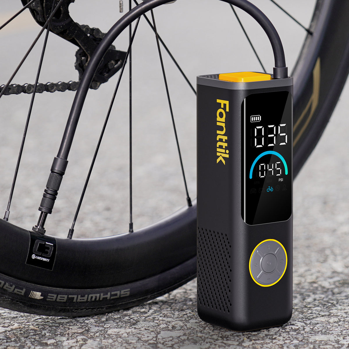 Fanttik S200 APEX Powerful Portable Air Pump and Tire Inflator with Power Bank