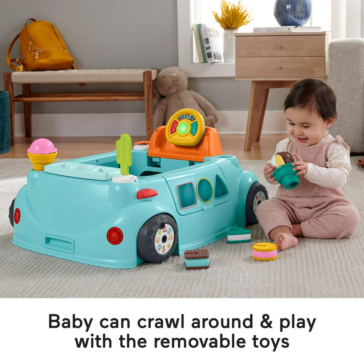 Fisher-Price 2-in-1 Sweet Ride Jumperoo Activity Center &amp; Learning Toy for Infant and Toddler