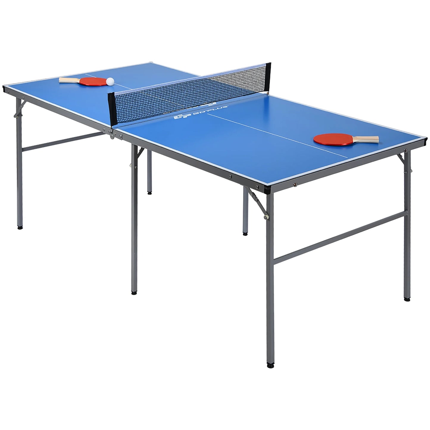 Goplus 6��x3�� Portable Tennis Ping Pong Folding Table w/Accessories Indoor Outdoor Game
