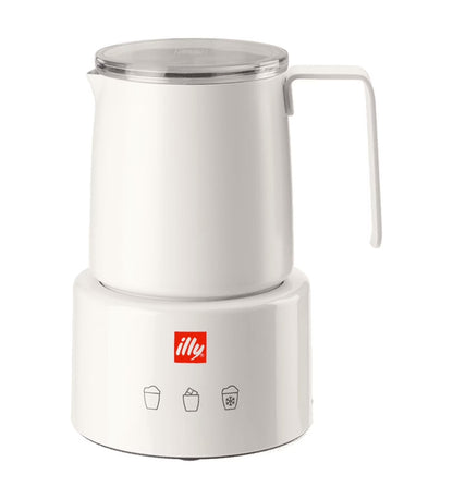 illy Electric Milk Frother- Black & Stainless Steel