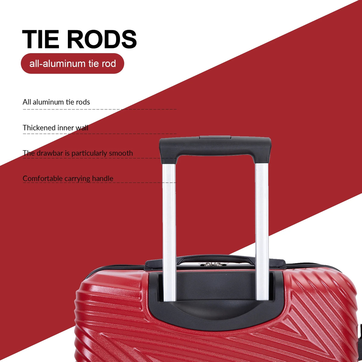 Tripcomp Luggage 3 Piece Set,Suitcase with Spinner Wheels Hardside Lightweight Luggage 20in24in28in.(Blue)