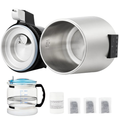 KFFKFF Water Distiller Distilled Water Maker Machine 4L/1.1Gal  0.3Gal/H Output, 750W Power, 0-99H Adjustable Timing