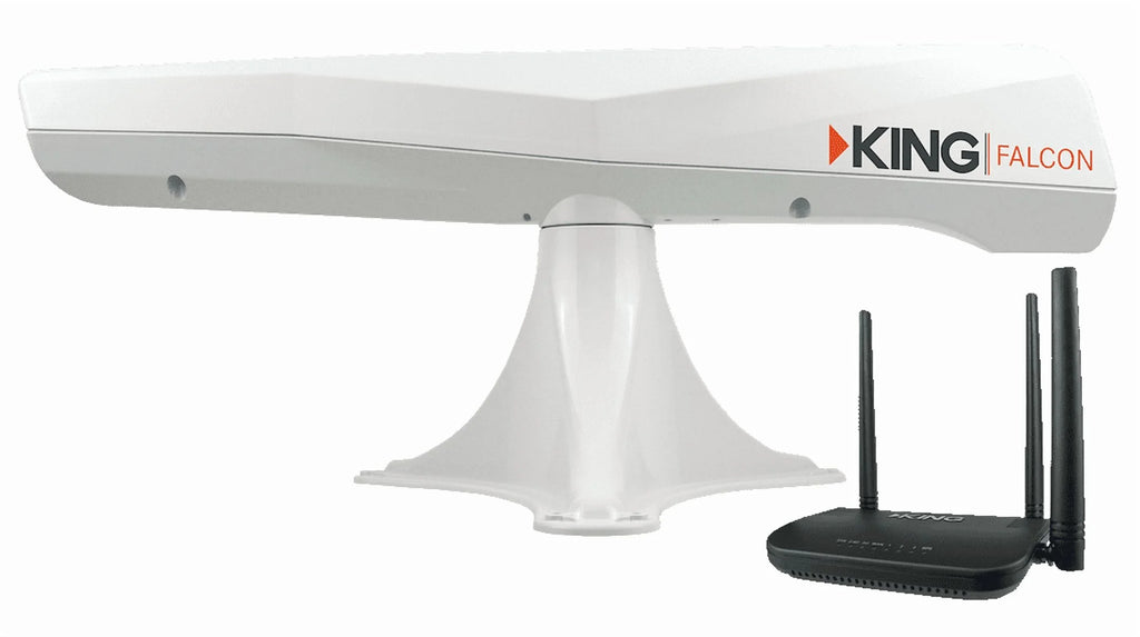 King Falcon WiFi RV Antenna with Extender