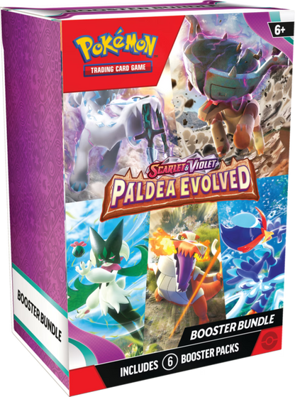 Pokemon Trading Card Game Scarlet & Violet 2 Paldea Evolved Booster Bundle 6 Booster Packs