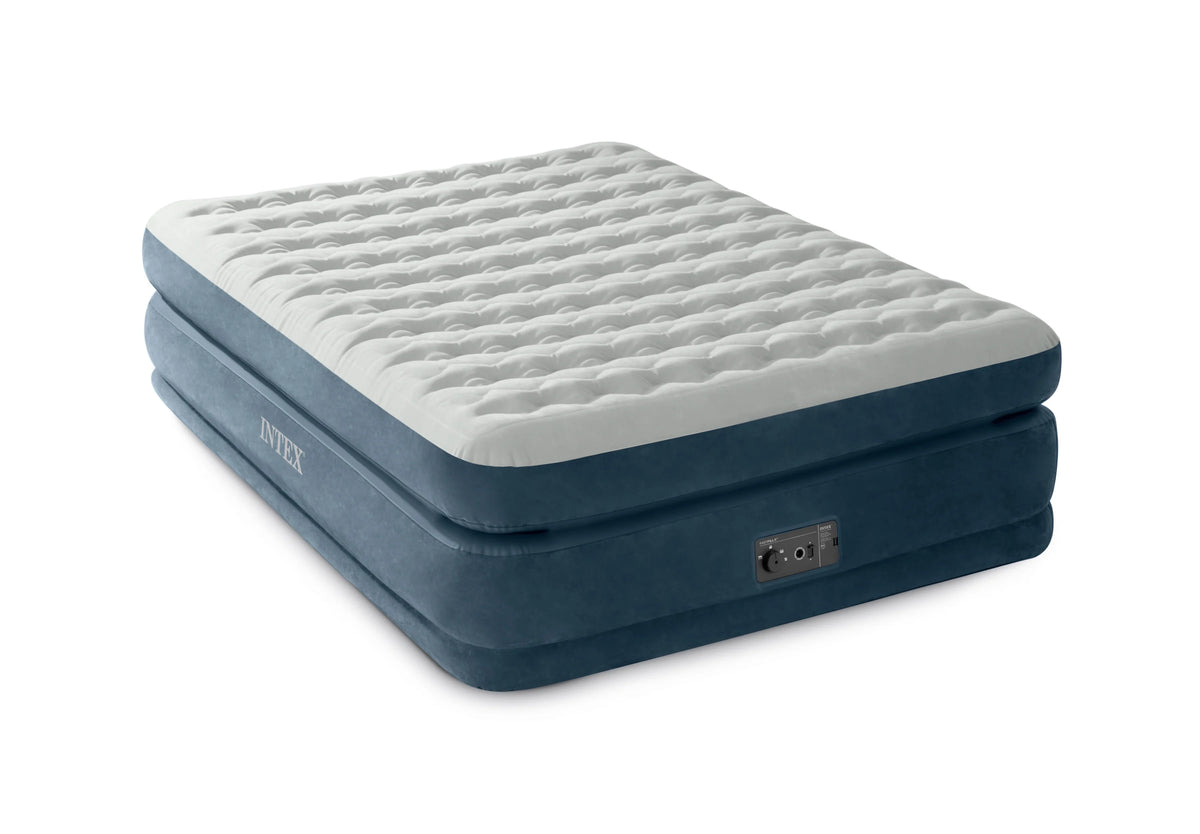 Intex 22in Queen Dura-Beam Control Comfort Air Mattress with Internal Pump