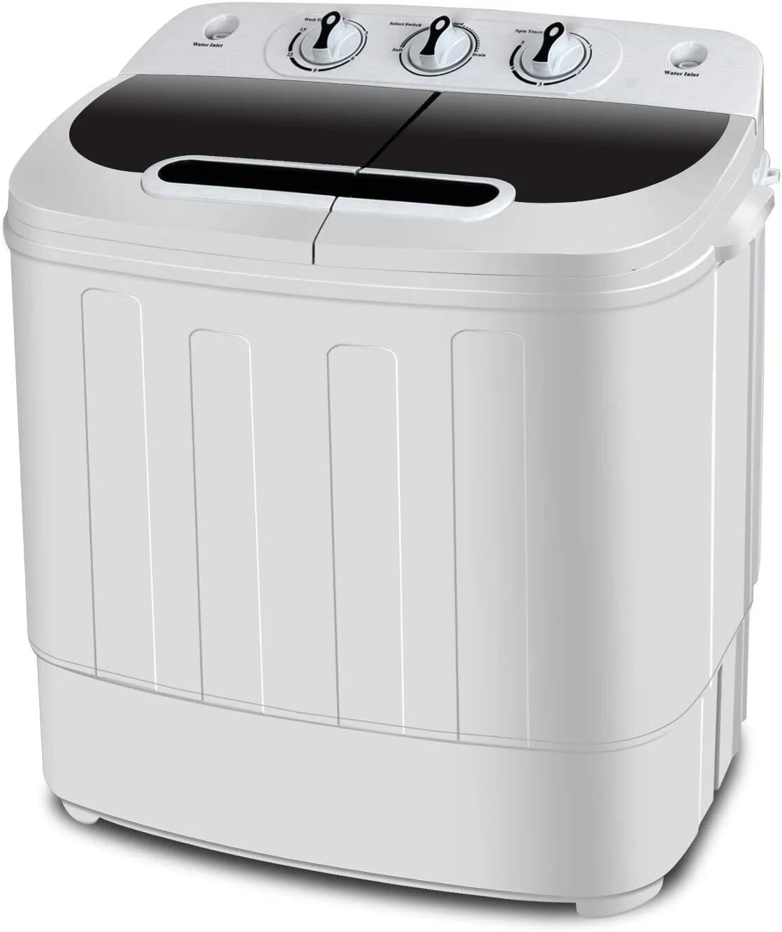 Compact Mini Twin Tub Washing Machine Portable 13lbs Laundry Washer and Dryer