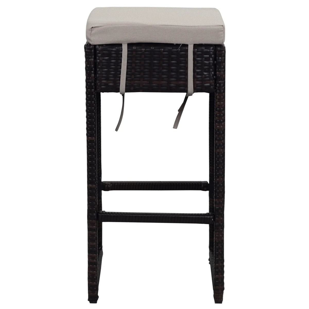 SAFAVIEH Outdoor Collection Sanders Outdoor Bar Set Titanium/Sand