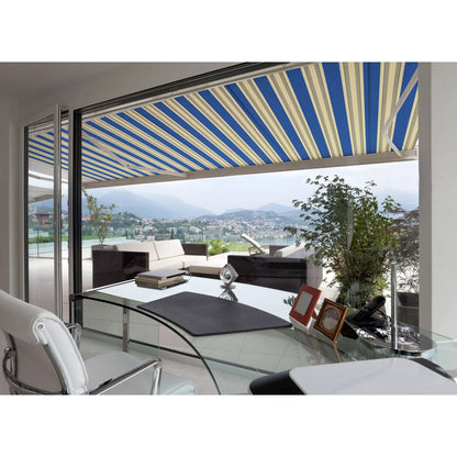 Advaning Luxury Series 10x8 ft. Electric Retractable Sunshade Awning - Garden Green