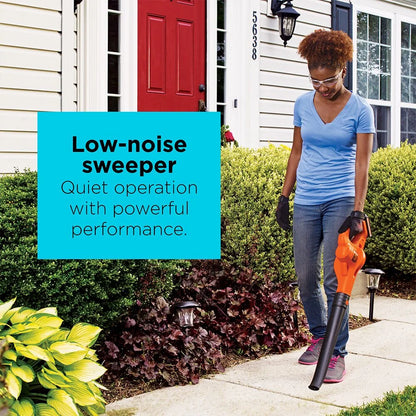 BLACK+DECKER 20V MAX* Lithium 10 In. String Trimmer/Edger + Hard Surface Sweeper Combo Kit, LCC221